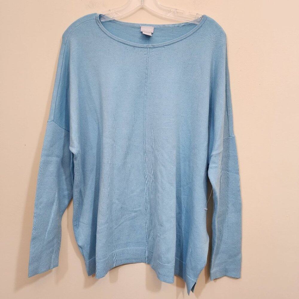 Chico's NWOT cashmere blend long sleeve super soft sweater‎ woman's size XL